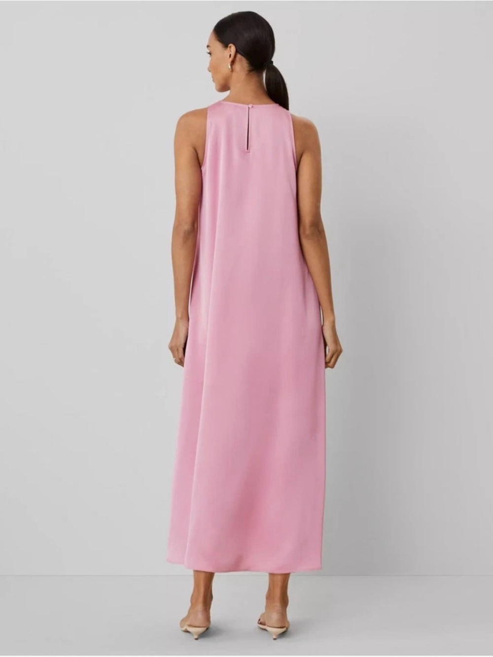 ANN TAYLOR Maxi swing dress in enchanted pink - Picture 3 of 10